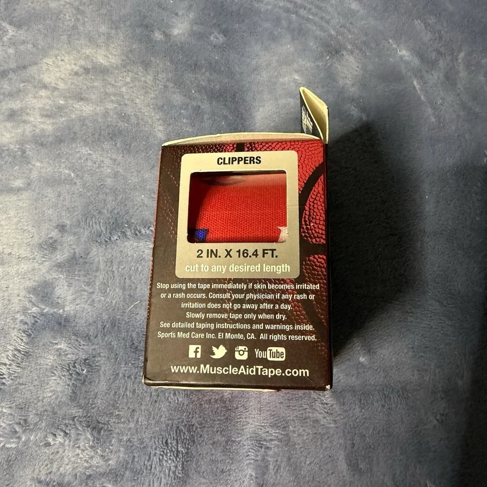 Los Angeles Clippers themed MuscleAidTape kinesiology tape‎ box